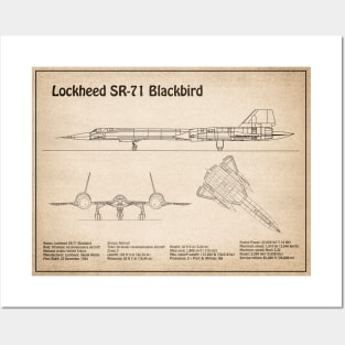 Lockheed SR-71 Blackbird - SD Posters and Art